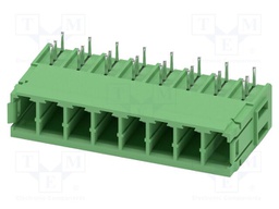 PCB headers, nominal cross section: 6 mm?, color: green, nom