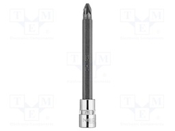 Socket; socket spanner; Bit: Pozidriv®; Size: PZ2; 1/4"; 87mm; long