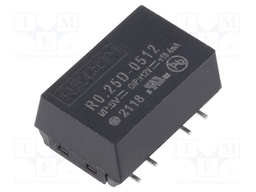 Converter: DC/DC; 0.25W; Uin: 4.5÷5.5V; Uout: 12VDC; Uout2: -12VDC