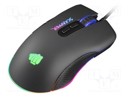 Mouse; SCRAPPER; black; USB A; optical,wired; 1.6m; No.of butt: 7