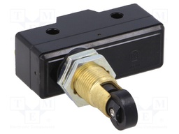 Microswitch SNAP ACTION; with transverse roller; SPDT; ON-(ON)