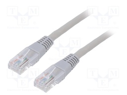 Patch cord; U/UTP; 5e; stranded; CCA; PVC; grey; Len: 7.5m; 26AWG