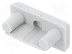 Cap for LED profiles; grey; ABS; Application: BEGTON12