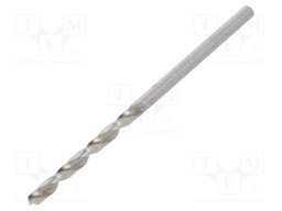 Drill bit; for metal; Ø: 2.1mm; L: 49mm; HSS; Working part len: 24mm