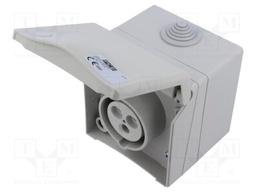 Connector: AC supply 3-phase; socket; female; 16A; 415VAC; IP44