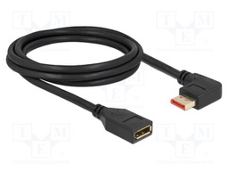 Cable; DisplayPort socket,DisplayPort plug 90° left/right