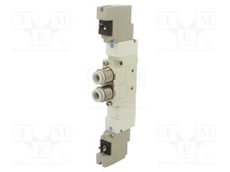 Electromagnetic valve; 5/3 cut-off in the middle position; 8mm