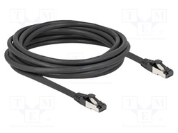 Patch cord; S/FTP; Cat: Cat 8.1; RJ45 plug,both sides; 5m; black