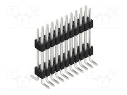 Connector: pin strips; pin header; male; PIN: 22; 1.27mm; SMT; 2x11