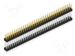 Connector: pin strips; pin header; male; PIN: 72; 2.54mm; THT; 2x36