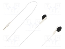 Headphones; white; Jack 3,5mm; earphones; 0.02÷22kHz; 32Ω; 105dB