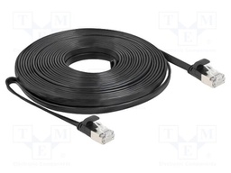 Patch cord; U/FTP; Cat: 6a; RJ45 plug,both sides; 10m; PVC; black