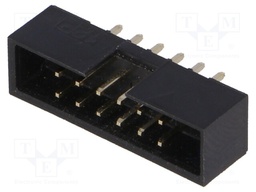 Socket; IDC; male; PIN: 12; straight; THT; gold-plated; 2mm