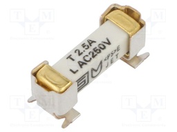 Fuse: fuse; time-lag; 2.5A; 250VAC; 125VDC; SMD; ceramic; 4.2x11.1mm