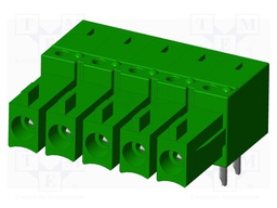 Connector: pluggable terminal block; socket; female; angled 90°