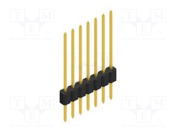 Connector: pin strips; pin header; male; PIN: 7; 1.27mm; THT; 1x7