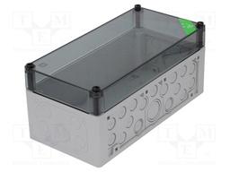 Enclosure: junction box; X: 150mm; Y: 300mm; Z: 132mm; polycarbonate