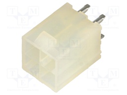 Socket; wire-wire/PCB; male; VAL-U-LOK; 4.2mm; PIN: 4; THT; on PCBs