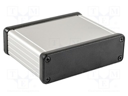 Enclosure: with panel; 1455; X: 80mm; Y: 103mm; Z: 31mm; aluminium