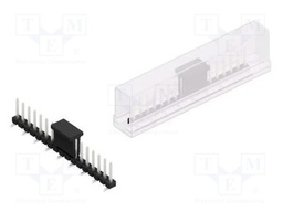 Connector: pin strips; pin header; male; PIN: 17; 2.54mm; SMT; 1x17