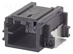 Connector: automotive; Mini50; socket; male; PIN: 2; tinned; on PCBs