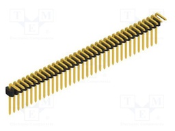 Connector: pin strips; pin header; male; PIN: 35; 1.27mm; THT; 1x35