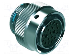 Connector: circular; plug; female; 250V; PIN: 20; IP67; straight