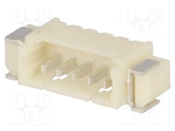 Socket; wire-board; male; 1.25mm; PIN: 5; SMT; 125V; 1A; tinned