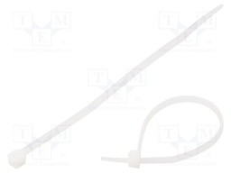 Cable tie; L: 100mm; W: 2.5mm; polyamide; 80N; natural; 100pcs.