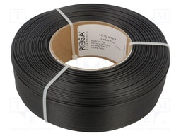 Filament: PET-G + CF; 1.75mm; black; 240÷270°C; 1kg; ROSA-4172