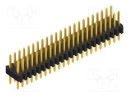Connector: pin strips; pin header; male; PIN: 46; 1.27mm; THT; 2x23