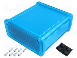 Enclosure: multipurpose; X: 115.1mm; Y: 119mm; Z: 51.6mm; blue