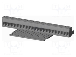 Connector: pluggable terminal block; plug; female; straight; grey