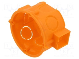 Enclosure: junction box; Ø: 65mm; plaster embedded; IP20; serial