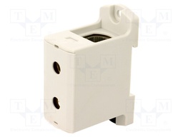 Splice terminal: rail; 25÷150mm2; ways: 1; terminals: 2; grey; TS35