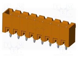 Connector: pluggable terminal block; socket; male; on PCBs