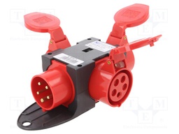 Connector: AC supply 3-phase; splitter; 16A; 400VAC; IEC 60309