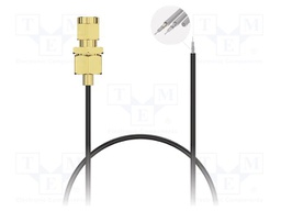 Cable; wires,SMA male; black; straight; -40÷85°C; 0÷6GHz; 304mm
