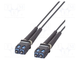 Fiber patch cord; SC-RJ,both sides; 2m; 980/1000um; PE; black