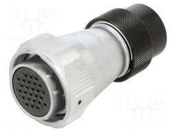 WY28; plug; PIN: 26; IP55; soldering; for cable; gold-plated