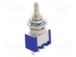 Switch: push-button; Pos: 2; SPDT; 3A/125VAC; ON-(ON); Illumin: none