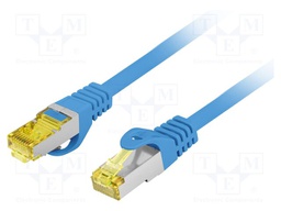 Patch cord; RJ45 plug,both sides; S/FTP; 6a; stranded; Cu; LSZH