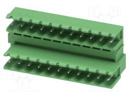 PCB headers, nominal cross section: 2.5 mm?, color: green, n