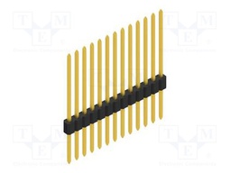 Connector: pin strips; pin header; male; PIN: 13; 1.27mm; THT; 1x13