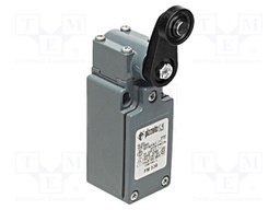 Limit switch; lever R 35mm, plastic roller Ø18mm; NO + NC; 10A