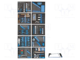 Kit: general purpose; tool trolley; 308pcs.