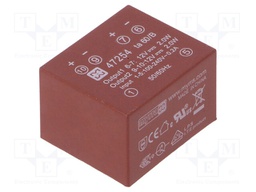 Converter: AC/DC; 4W; Uout: 12VDC; Iout: 165mA; 72%; Mounting: PCB