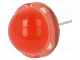 LED; 20mm; red; 500÷900mcd; 120°; Front: convex; 5.85÷7.5V
