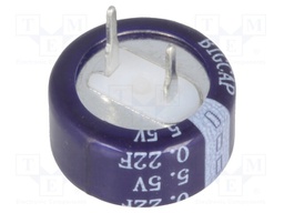 Capacitor: electrolytic; backup capacitor,supercapacitor; THT