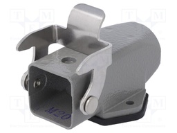 Enclosure: for HDC connectors; size D3A; for latch; straight